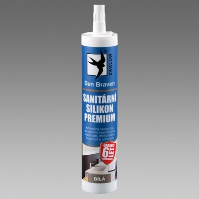 Den Braven PREMIUM Sanitárny silikón 280 ml bielý