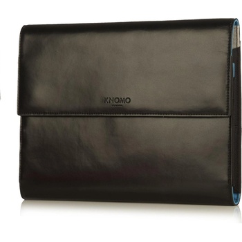 Knomo Луксозен кожен калъф (естествена кожа) и органайзер за таблети до 8 инча - Knomo Soho Knomad Mini Portable Organiser (черен) (14-090-BLK)