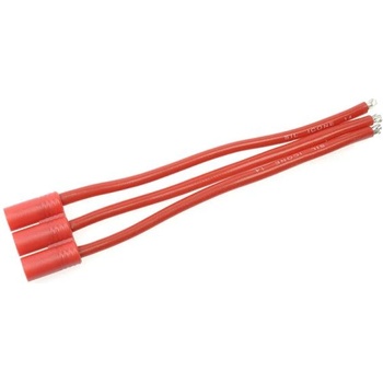 Revtec Позлатен конектор 3.5mm 3-пинов мъжки с кабел 14AWG 10cm