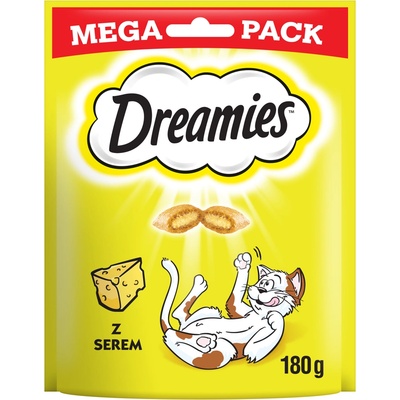 Dreamies Mega Pack 180g - лакомства за котки с вкусно сирене