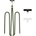 Tech-Protect Универсален ремък 75 см за смартфон от Tech-Protect C7S Rope Crossbody - Hunter Green / Gold (5906302372003)