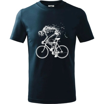 Cyklo kostra tričko detské tmavomodrá