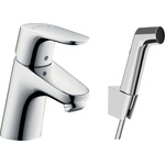 Hansgrohe Focus E2 - Комплект едноръкохватков смесител 70 с хигиенен душ и шлаух, хром 31926000 (31926000)