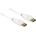 Delock DELOCK Displayport кабел DP към DP букса 5.00m бял 4K (84879)