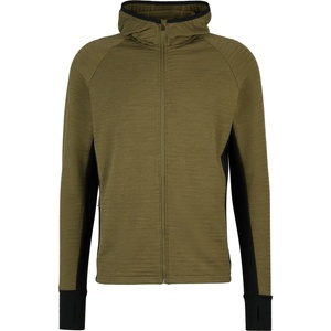 Stoic Мъжко вълнено яке Stoic MerinoFleece260 FlenSt. Zip Hoody Merino hoodie - Olive Green / Black - размер 3XL (005-6570-0616)