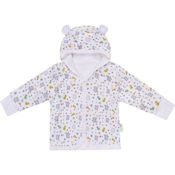 Bio Baby Бебешко палтенце Bio Baby - 80 cm, 9-12 месеца, с цветен принт (97220305)