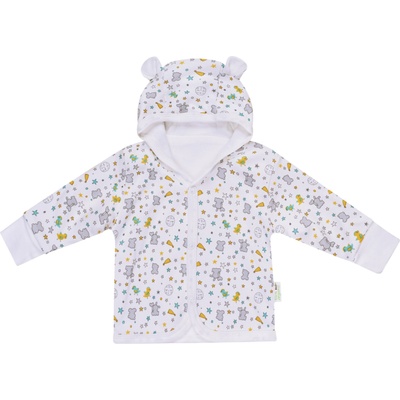 Bio Baby Бебешко палтенце Bio Baby - 80 cm, 9-12 месеца, с цветен принт (97220305)