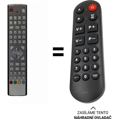 Dálkový ovladač Senior Tevion LCD-TV1911, 2212 – Hledejceny.cz