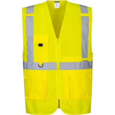 Portwest C357 Hi Vis executive vesta s vreckom na tablet Žltá