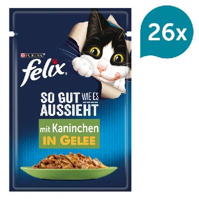 FELIX Chutná tak dobře, jak vypadá králičí maso v želé 26 × 85 g