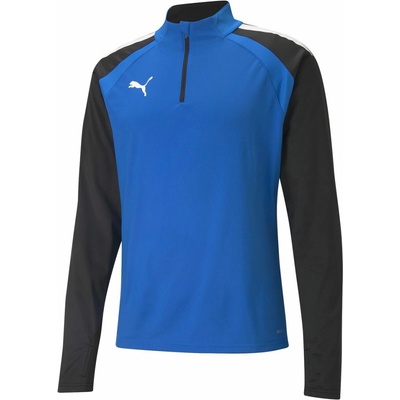 Puma TEAMLIGA 1/4 ZIP TOP Modrá,Černá, Bílá