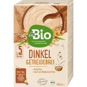 dmBio Зърнена каша от спелта 5м+, 400 g (1462230)