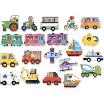 Vilac Дървени магнити транспорт 20 бр