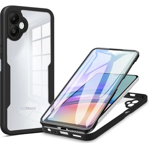Techsuit Калъф за Samsung Galaxy A06 + Протектор - ColorVerse 360 Series - Черен