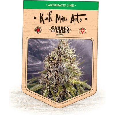 Garden Of Green Seedbank Kush Mass AUTO semena neobsahují THC 3 ks