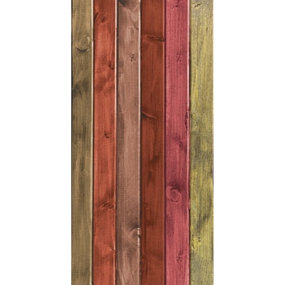 Dimex S-141 vliesová fototapeta na zeď Wod plank red rozměry 110 x 220 cm