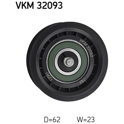Vratná/vodiaca kladka rebrovaného klinového remeňa SKF VKM 32093 (VKM32093)