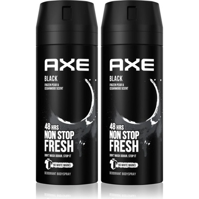 AXE Black Frozen Pear & Cedarwood дезодорант и спрей за тяло изгодна опаковка 2 x 150 ml
