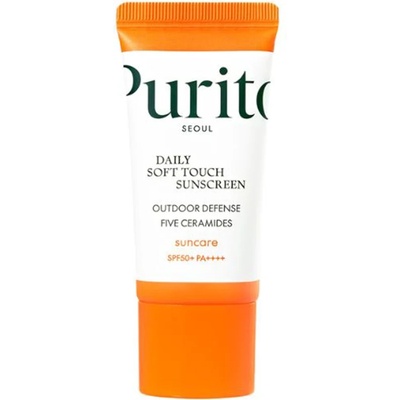 PURITO Daily Soft Touch Sunscreen SPF 50+ PA++++ MINI - Слънцезащитен крем с церамиди MINI 15мл