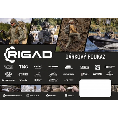 Elektronický dárkový poukaz Rigad – Černá
