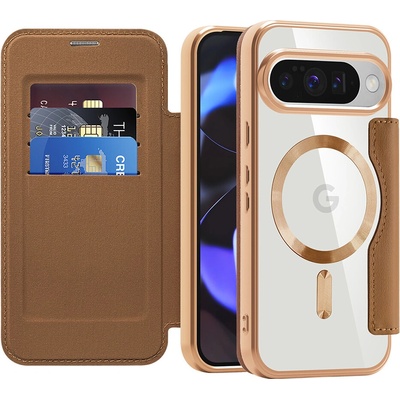 Techsuit Pouzdro SmartMag Book Google Pixel 10 Pro hnědé