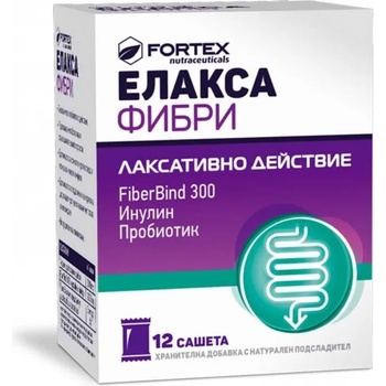 Fortex Елакса Фибри, 12 сашета, Fortex