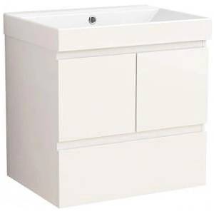 Inter Ceramic Конзолен PVC шкаф AMBROGIO-60 9048-60W+УМИВ. 5953W-2NEW Inter Ceramic, 61.5х60х46см (9048-60W+УМИВ. 5953W-2NEW)