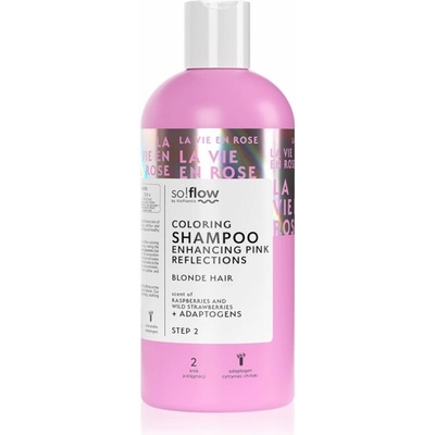 so!flow Coloring Shampoo Blonde Hair tónovací šampón pre blond vlasy odtieň Pink 300 ml