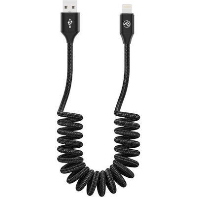 Tellur Кабел Tellur TLL155396, от USB A(м) към Lightning(м), 1.8m, черен, разтегателен (TLL155396)