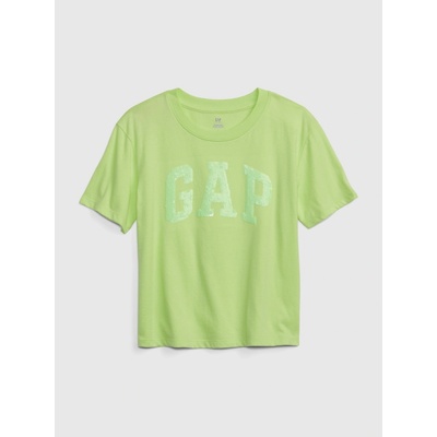 GAP detské tričko organic logo GAP zelená