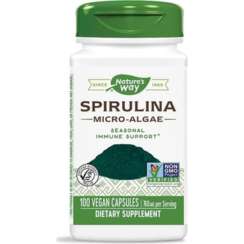 Nature's Way Spirulina Micro-Algae, 100 капсули, Nature's Way (17200)