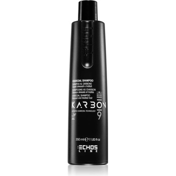 Echosline Karbon 9 šampon s aktivním uhlím na namáhané vlasy 350 ml