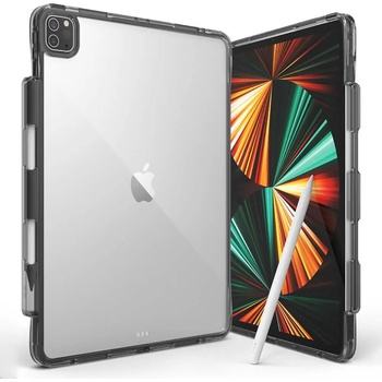 Ringke Fusion Case - удароустойчив хибриден кейс за iPad 11 Pro M1 (2021), iPad 11 Pro (2020), iPad 11 Pro (2018) (черен-прозрачен)