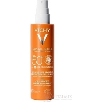 VICHY CAPITAL SOLEIL Fluidní sprej SPF50+ voděodolný sprej s ochranným faktorem 200 ml