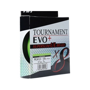 Daiwa Splietaná šnúra Tournament X8 EVO+ Super Slim UL Braid Chartreuse 135 m 0,06 mm 5,40 kg