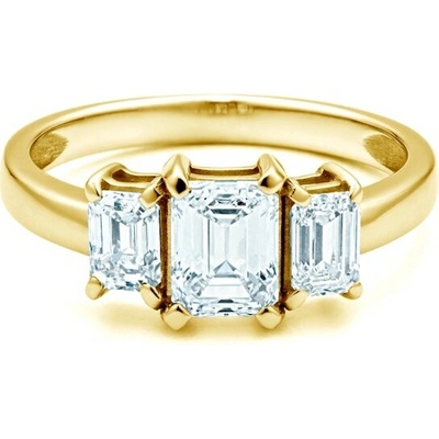 Savicki Zásnubný prsteň žlté zlato diamant Pure Emerald 3Y