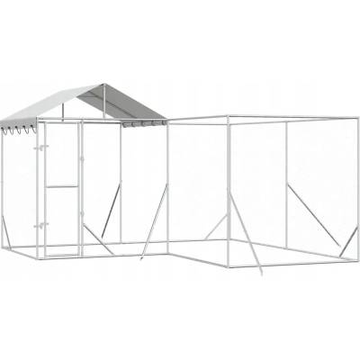 VidaXL Kotec kovová 400 x 400 x 250 cm