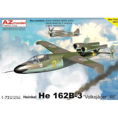 AZ Model AZ7853 Heinkel He 162B-3 Volkjäger 46 1:72