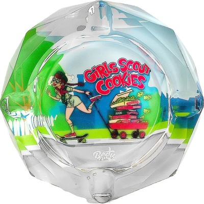 Best Buds Popelník z křišťálového skla Girls Scout Cookies