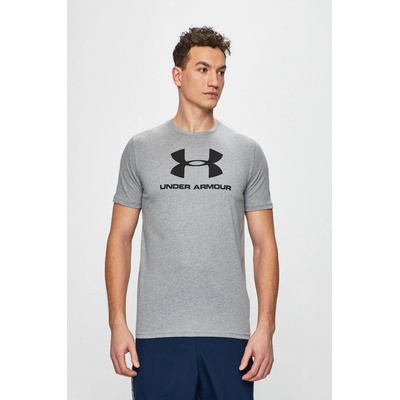 Under Armour pánske tričko Sportstyle Logo SS šedé Steel light heather