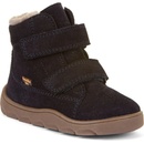 Froddo chlapecké zimní barefoot boty Zeru Tex Furry G2110149 tmavě modrá