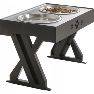 Stojan na misku kovový PerfectLife čierny 1,2 l