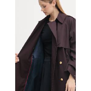 Tommy Hilfiger Шлифер дамски памучен (WW0WW50627) - answear - 449,65 лв