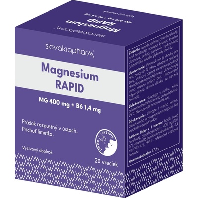 Slovakiapharm Magnesium Rapid limetka 20 ks