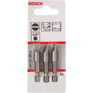 Bosch - Комплект битове S1, 2x8, дължина 49 мм, 3 бр. 2607001485 (2607001485)