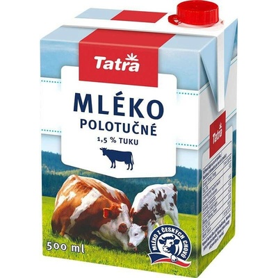 Tatra Polotučné mléko 0,5 l