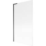 Mexen Next L вана екран с 1 крило 100 x 150 cm, райета, черен - 895-100-000-03-09-70 (895-100-000-03-09-70)