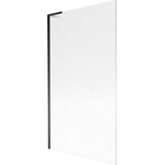 Mexen Next L вана екран с 1 крило 100 x 150 cm, райета, черен - 895-100-000-03-09-70 (895-100-000-03-09-70)