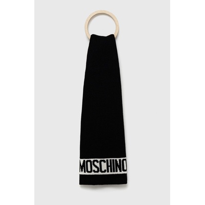 Moschino Шал Moschino мъжки в черно с изчистен дизайн (M5541.50184)