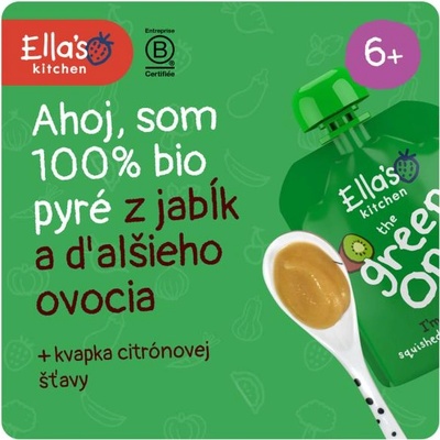 Ella's Kitchen BIO GREEN ONE Киви с ябълка и банан (90 г)